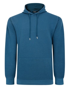 Bigdude Strukturierter Hoody Petrol